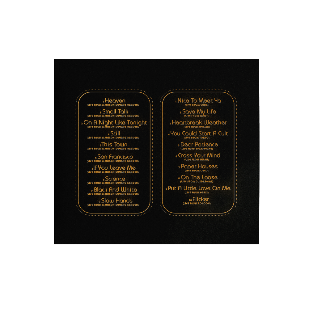 The Show: Live On Tour CD